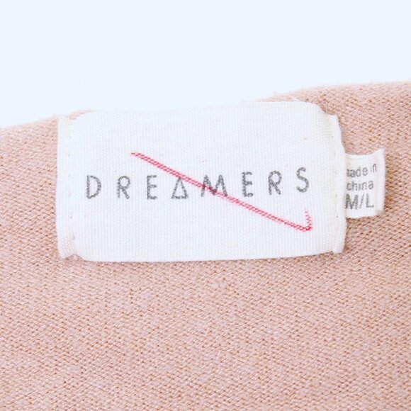 Dreamers Oversized V Neck Sweater Orange Women Size M/L - Picture 8 of 8